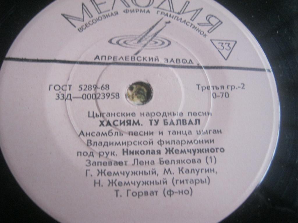 Ансамбль песни и танца цыган Владимирской филармонии, рук. Н. Жемчужный. Цыганские народные песни.