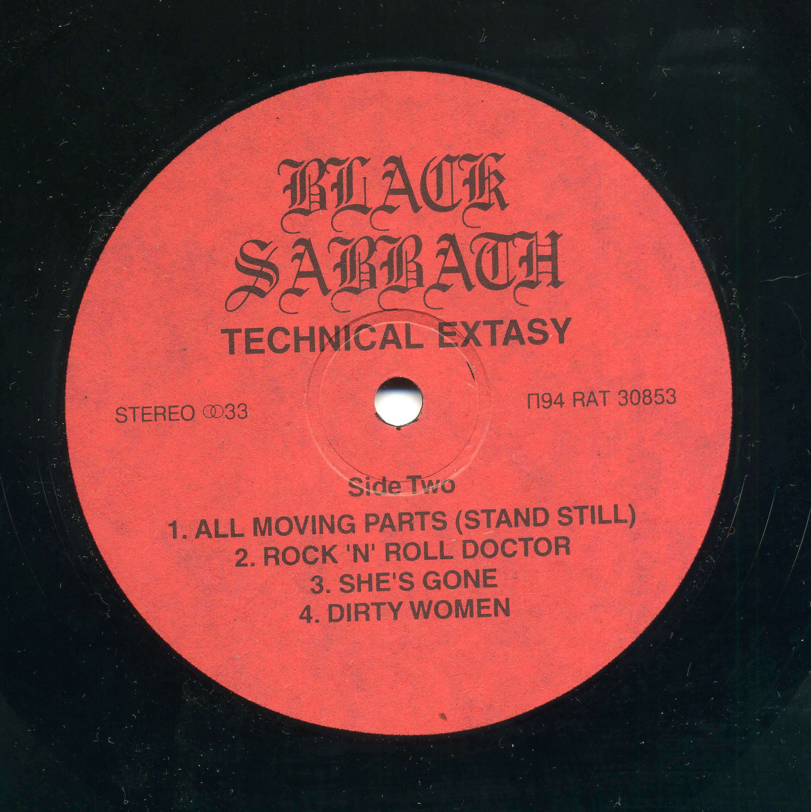 BLACK SABBATH. . Technical Ecstasy