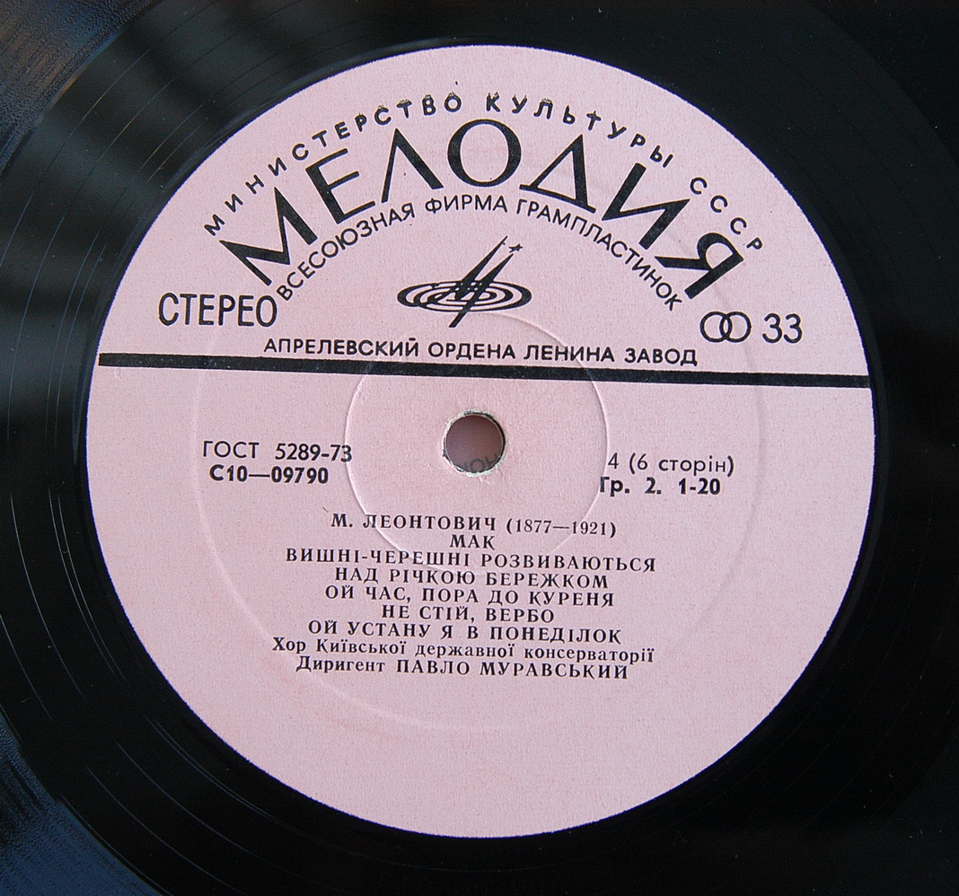 Н. Леонтович. К 100-летию со дня рождения