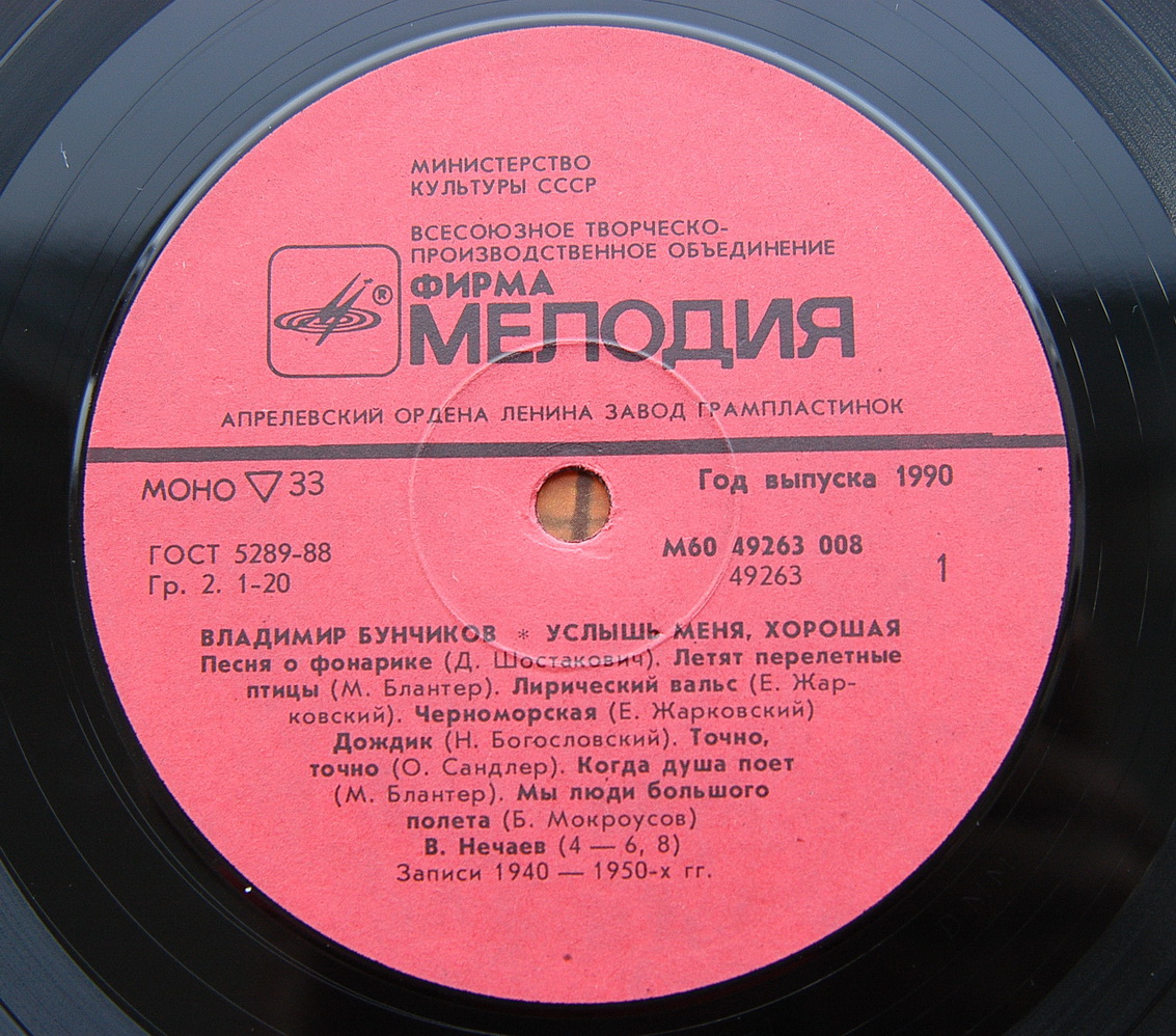 Владимир БУНЧИКОВ. «Услышь меня, хорошая»