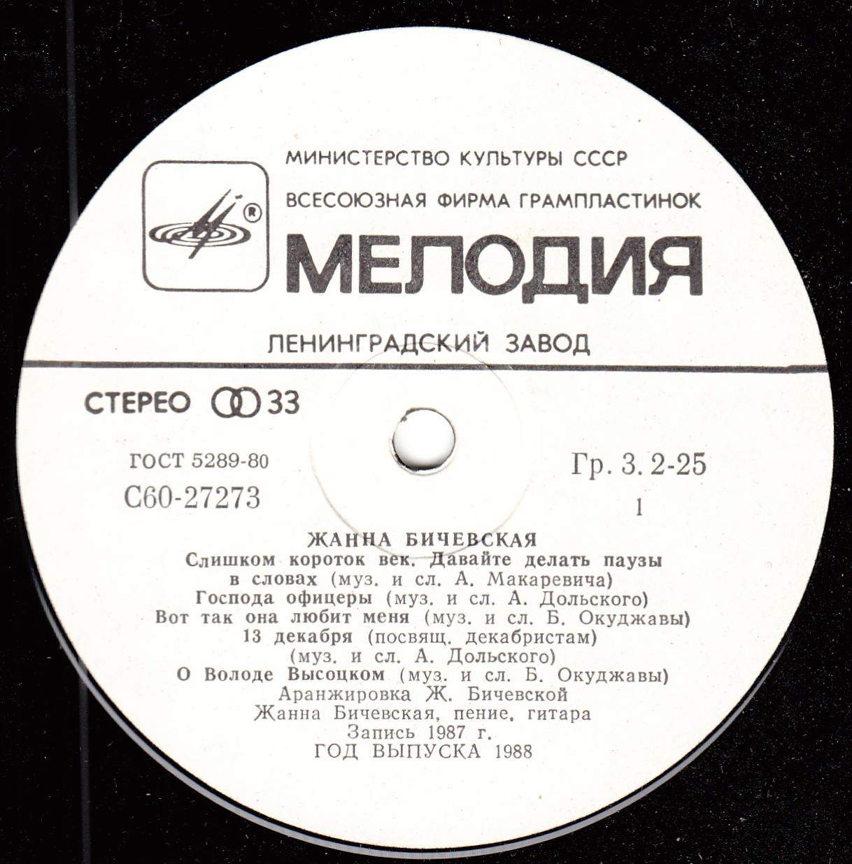 Жанна Бичевская