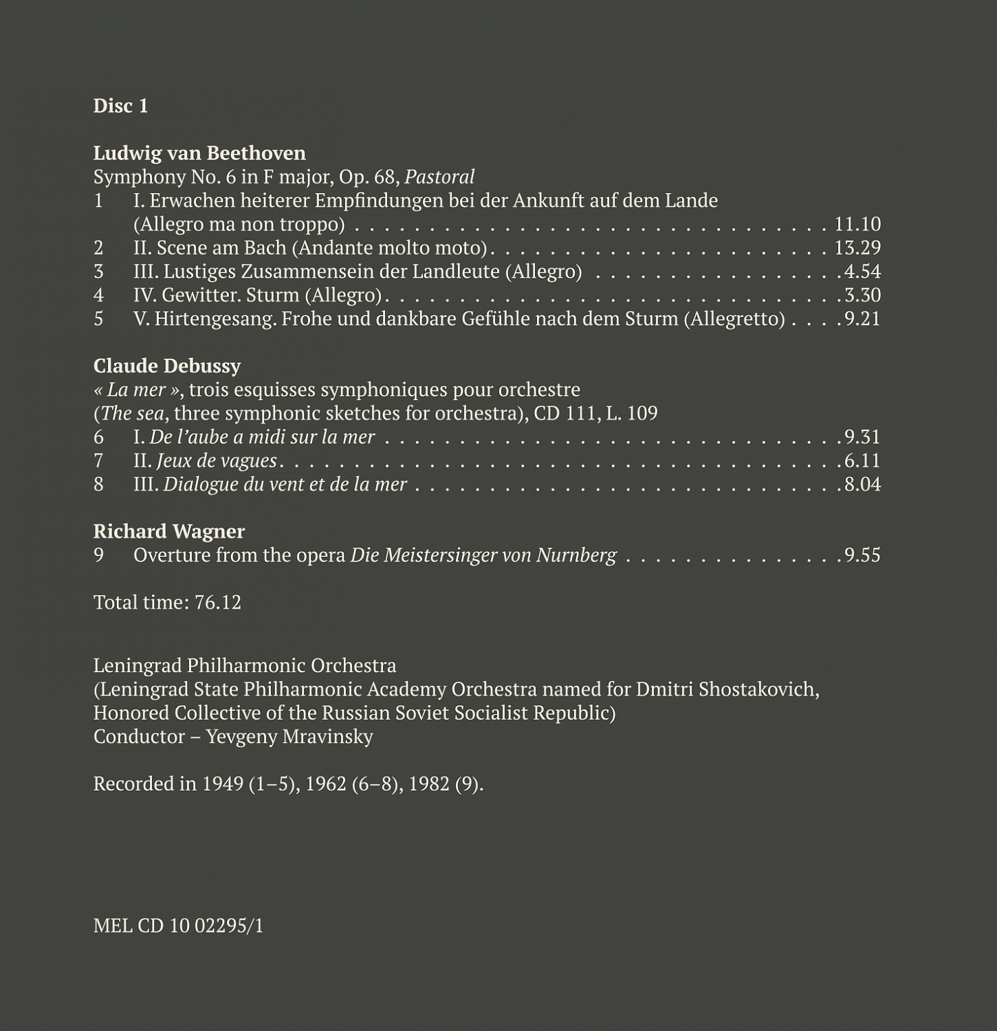 Евгений Мравинский. Юбилейное издание