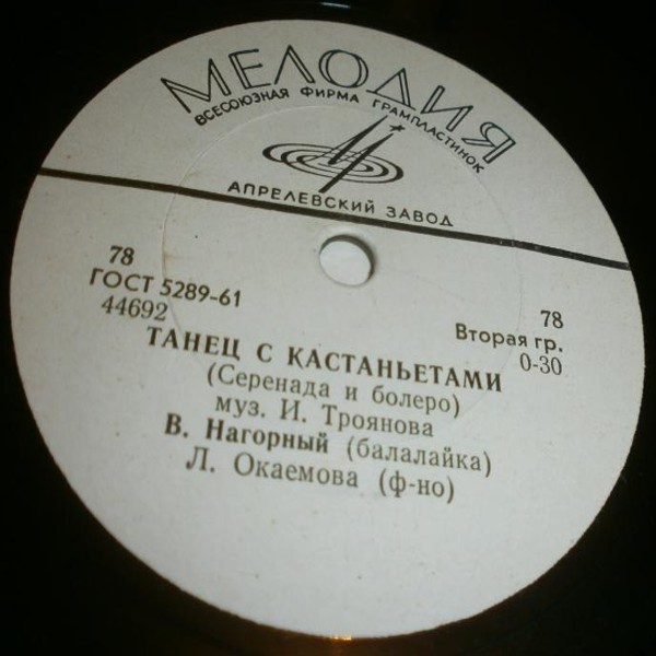 В. Нагорный (балалайка) — Калитка / Танец с кастаньетами