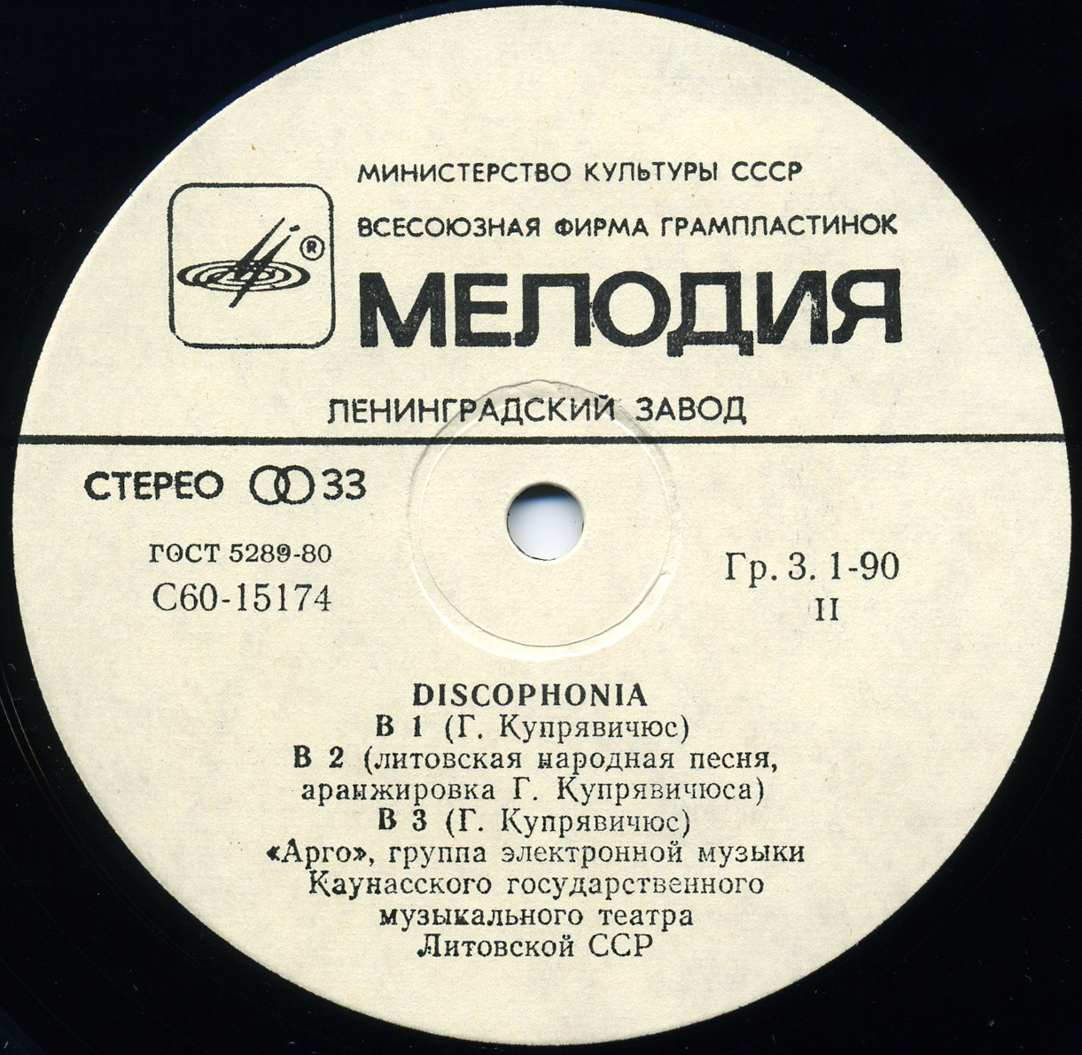 «АРГО», группа электронной музыки — «Дискофония»