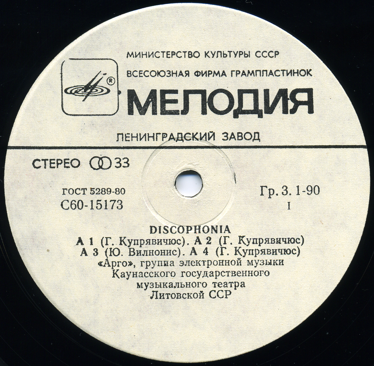 «АРГО», группа электронной музыки — «Дискофония»