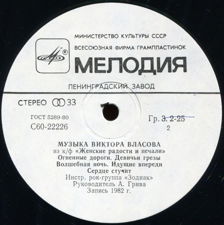 Инструментальная рок-группа "Зодиак". Музыка из кинофильмов