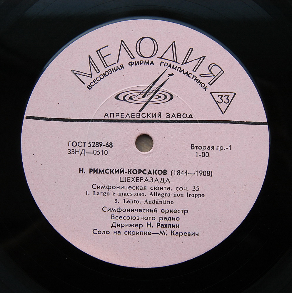 Н. РИМСКИЙ-КОРСАКОВ (1844–1908): Симфоническая сюита «Шехеразада», соч. 35 (Н. Рахлин)