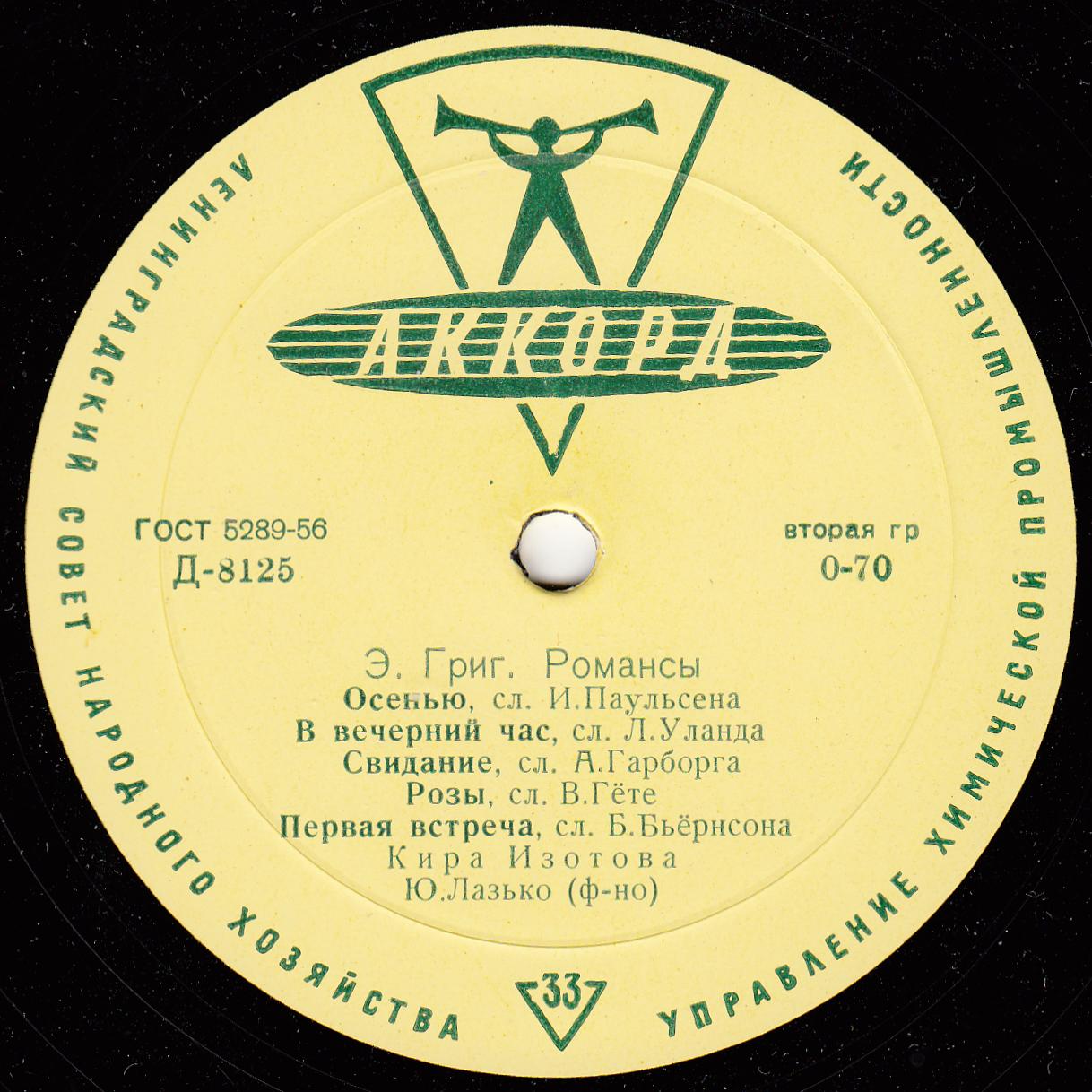 Эдвард ГРИГ. Романсы - ИЗОТОВА Кира, сопрано