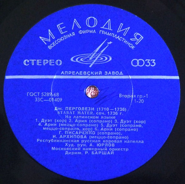 Дж. Перголези: Stabat Mater