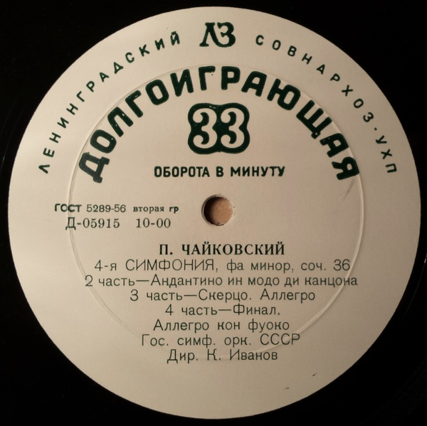 П. Чайковский: Симфония № 4 фа минор, соч. 36 (ГСО, К. Иванов)