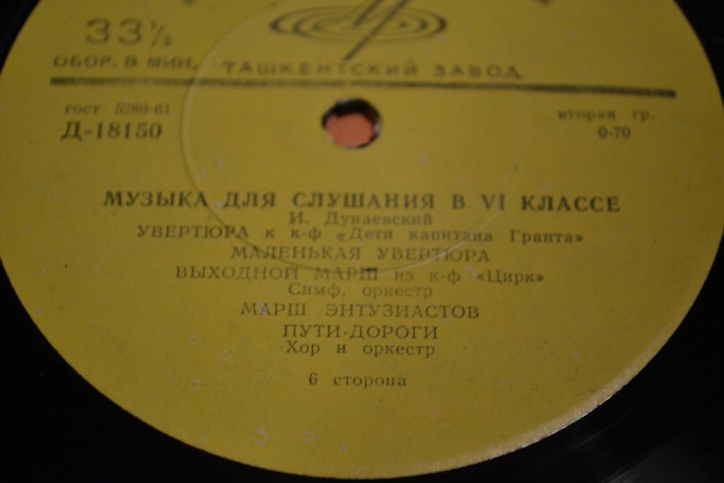 Музыка для слушания в VI классе