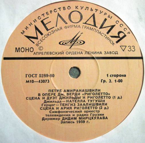 ПЕТРЕ АМИРАНАШВИЛИ (баритон) в опере Дж. Верди «Риголетто»