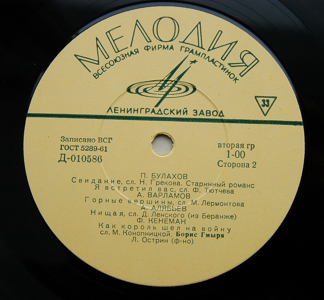 Борис ГМЫРЯ, бас