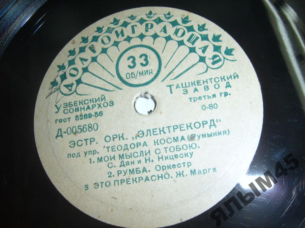 Эстрадный оркестр "Электрекорд" п/у Теодора Косма (Румыния)