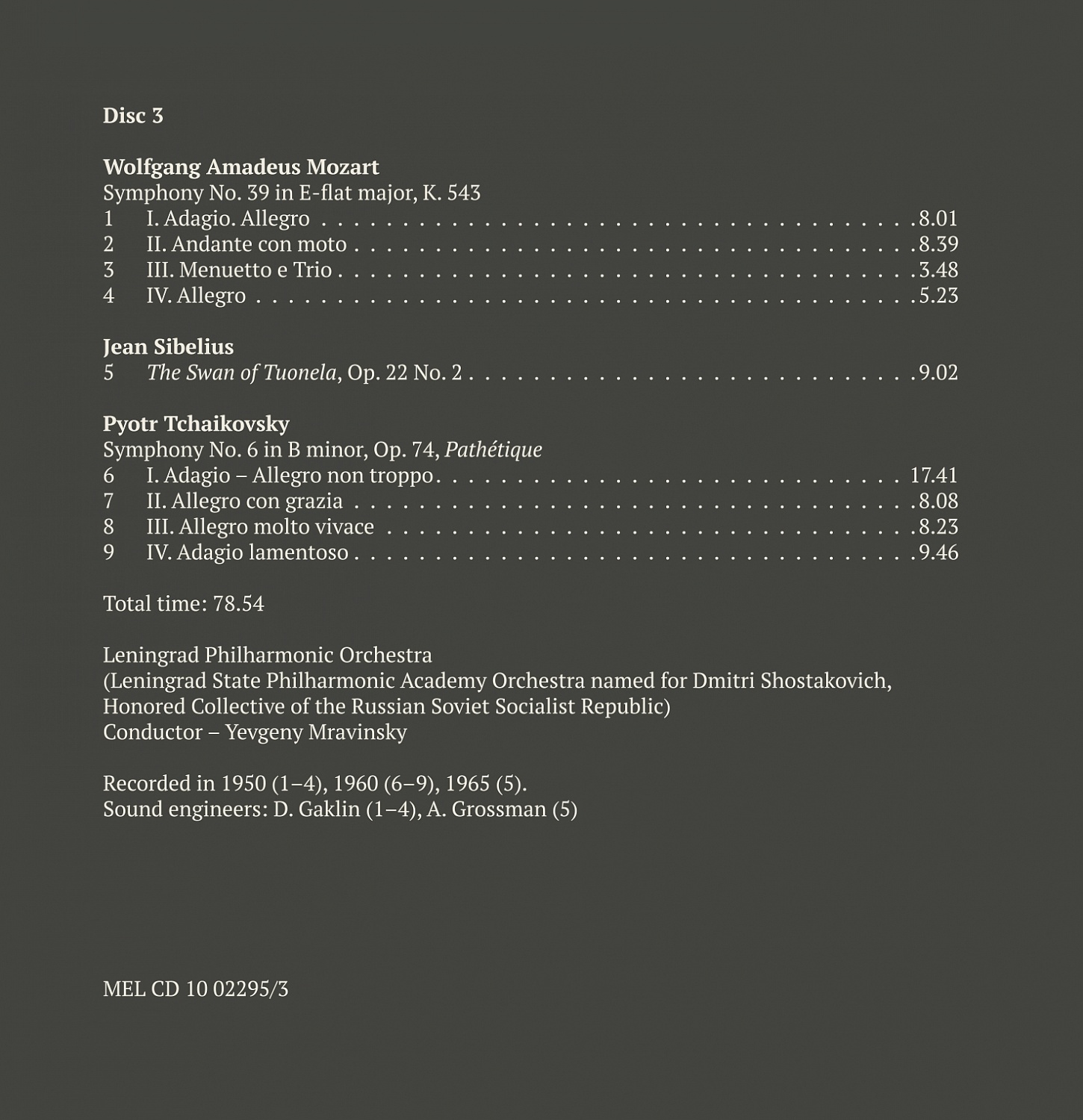 Евгений Мравинский. Юбилейное издание