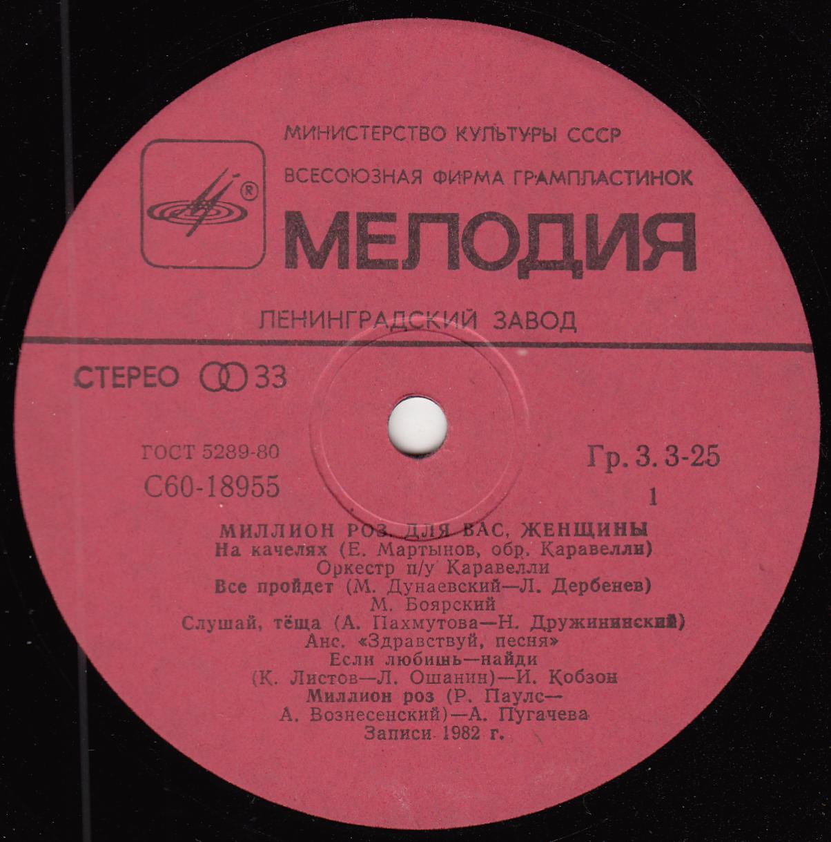 Для вас, женщины. Миллион роз