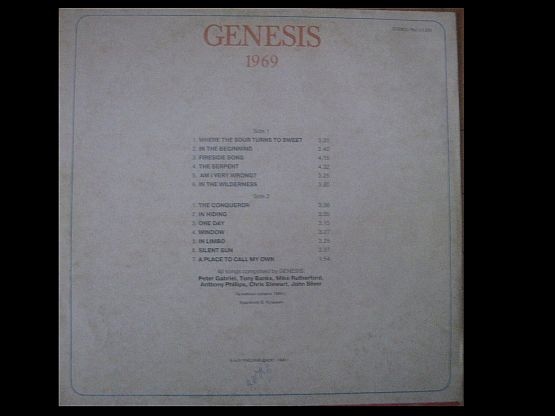 GENESIS «1969»