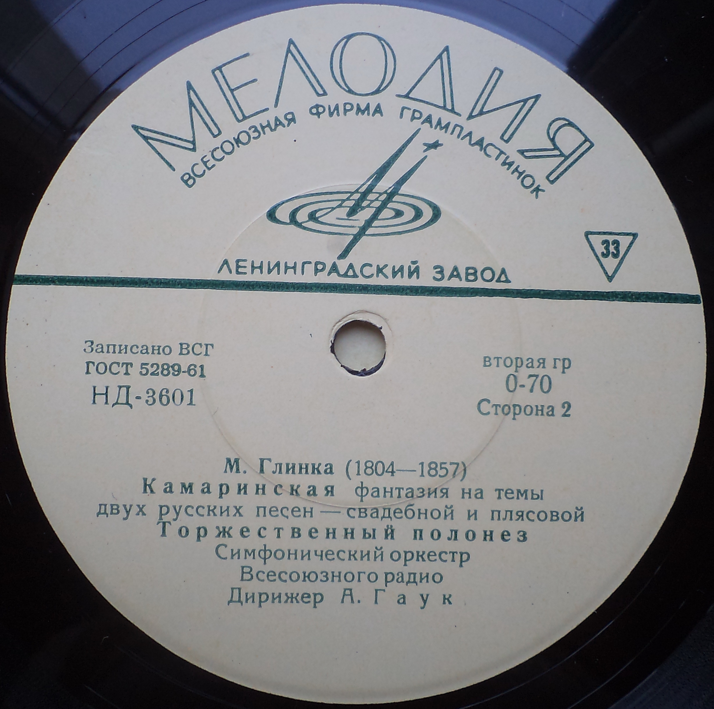 М. ГЛИНКА (1804–1857): Оркестровые произведения (А. Гаук, К. Иванов)