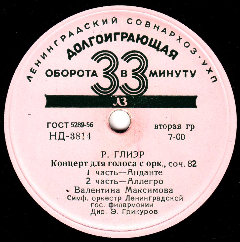 Р. Глиэр, С. Рахманинов