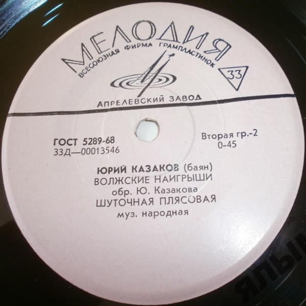 КАЗАКОВ Юрий (баян)
