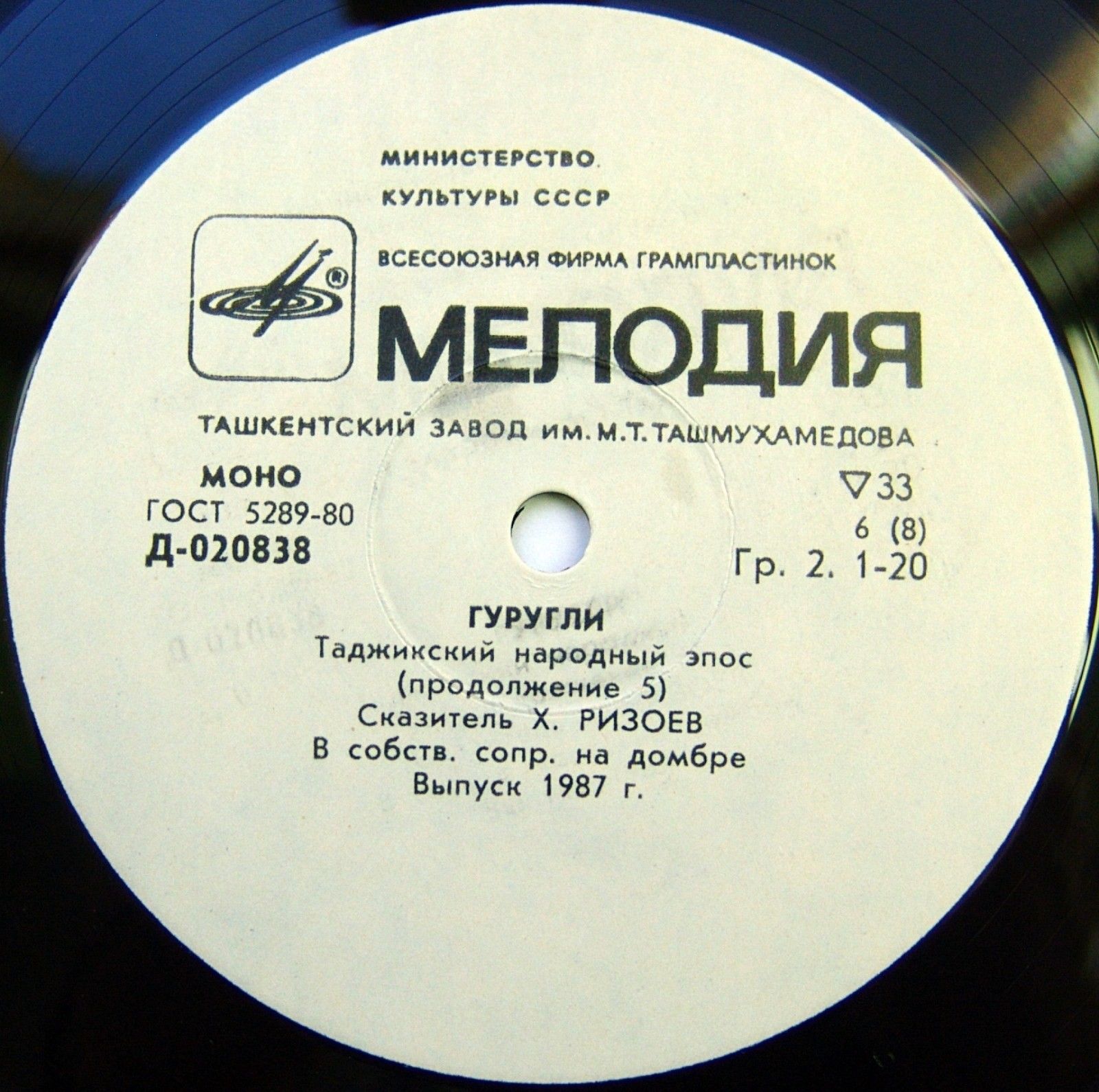 ГУРУГЛИ. Таджикский народный эпос