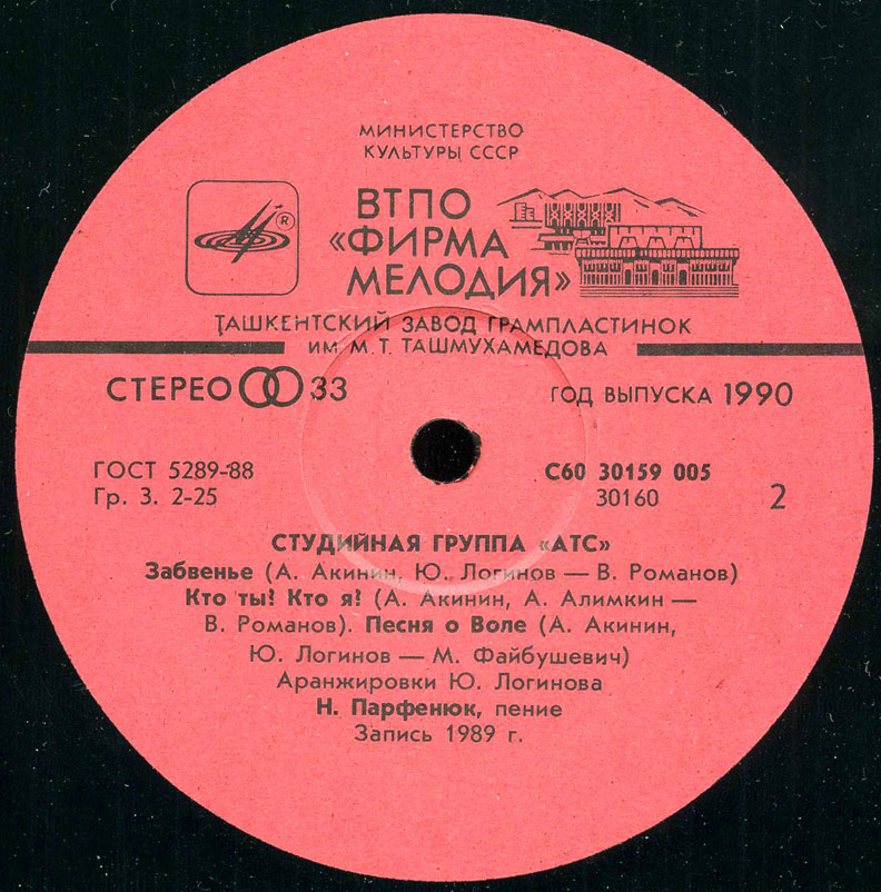 Студийная группа А.Т.С. — Забвение