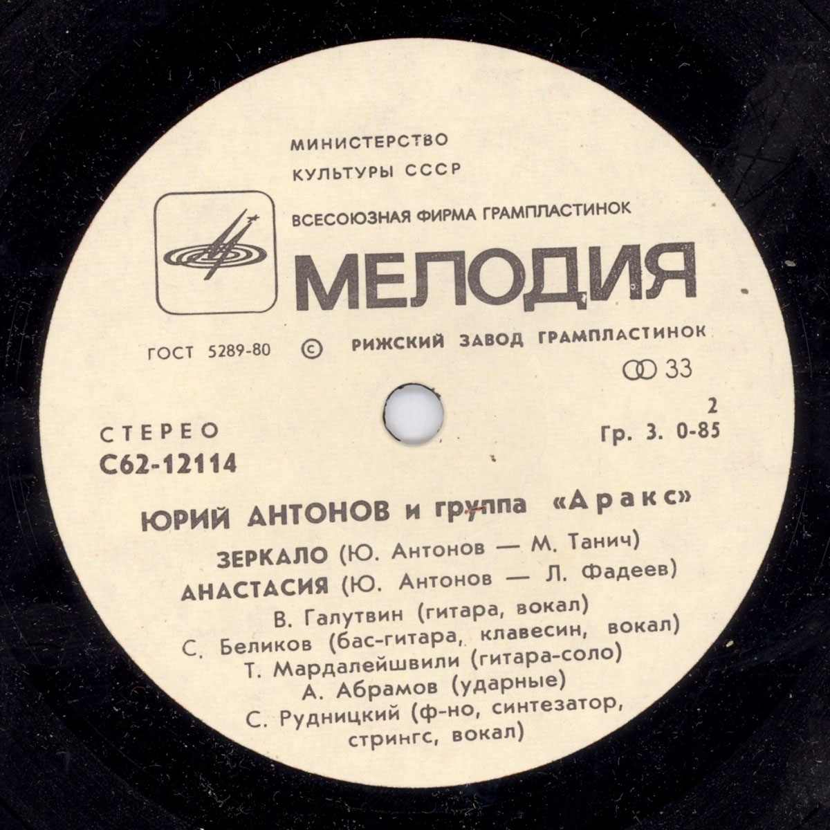 Юрий АНТОНОВ и группа "АРАКС"