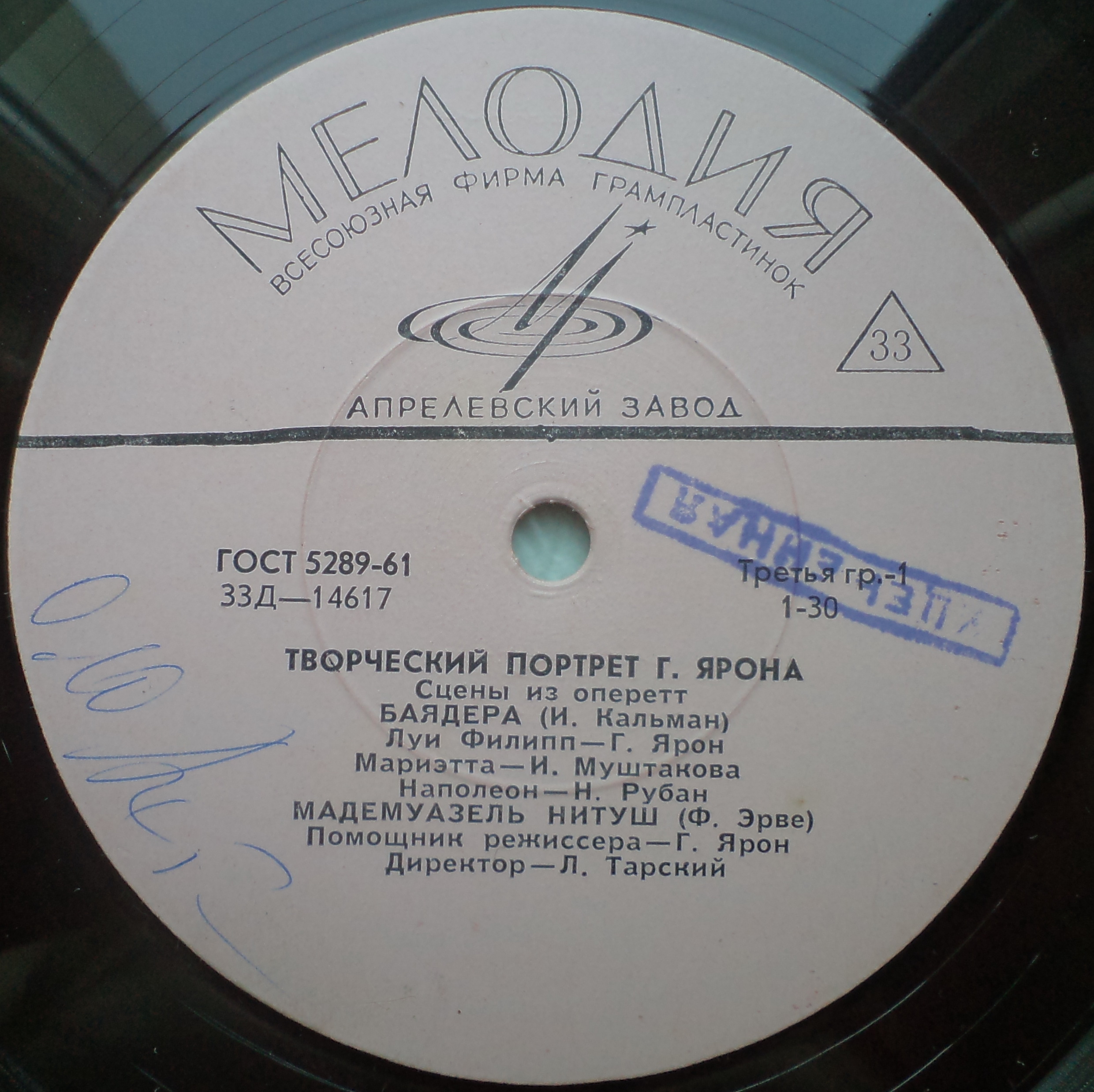 ТВОРЧЕСКИЙ ПОРТРЕТ Г. ЯРОНА