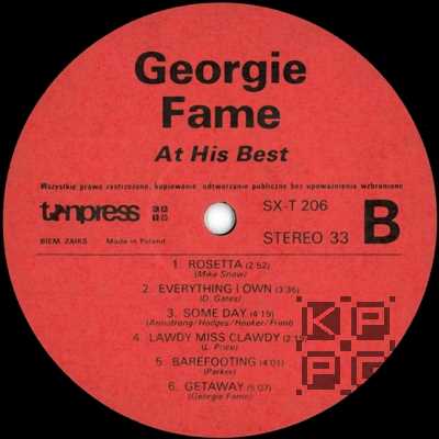 Georgie Fame "At his best" [по заказу польской фирмы TONPRESS SX-T206]
