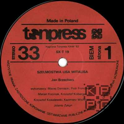 Jan Brzechwa - Szelmostwa lisa Witalisa [по заказу польской фирмы TONPRESS, SX-T19]