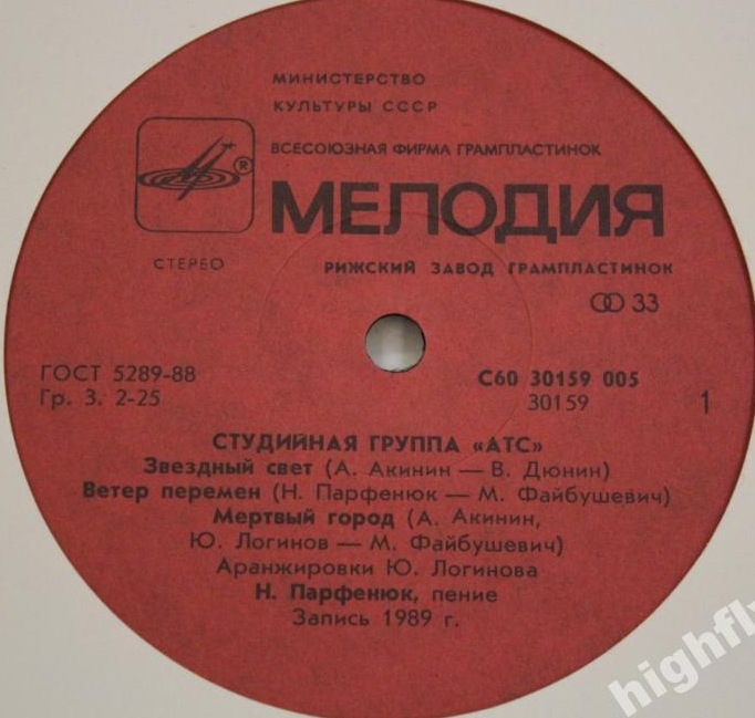 Студийная группа А.Т.С. — Забвение