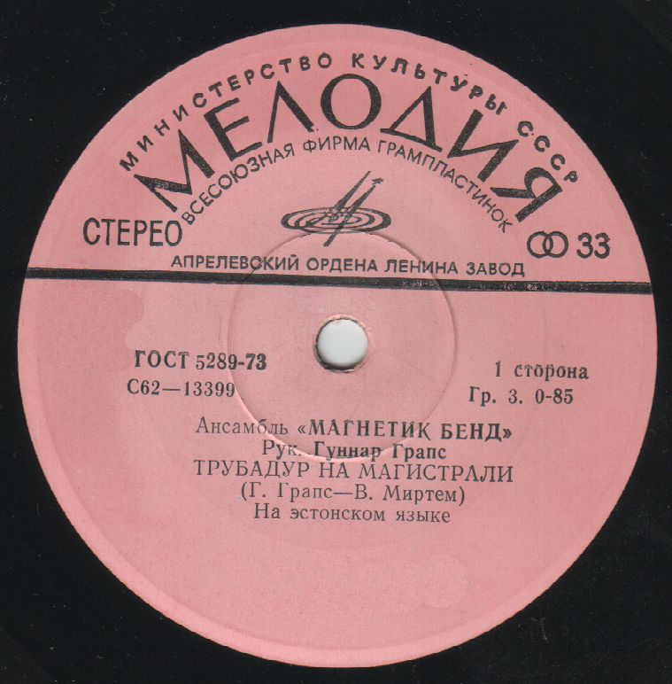 ГРУППА "МАГНЕТИК БЭНД", рук. Гуннар Грапс