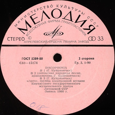 «АРГО», группа электронной музыки — «Дискофония»