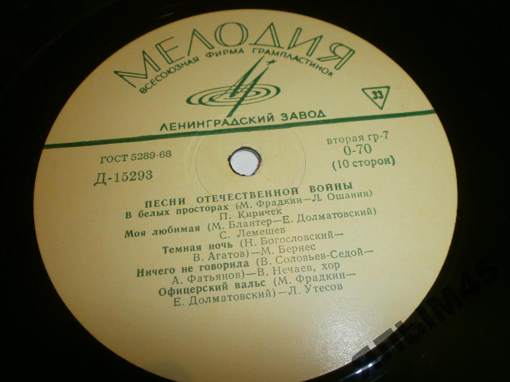 Песни Великой Отечественной Войны