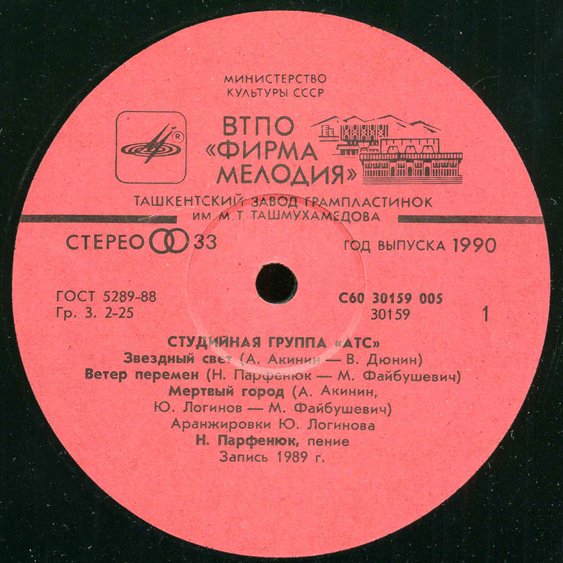 Студийная группа А.Т.С. — Забвение