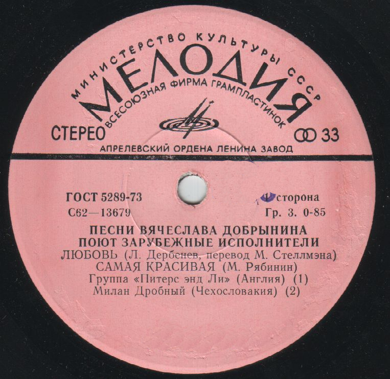 ПЕСНИ ВЯЧЕСЛАВА ДОБРЫНИНА ИСПОЛНЯЮТ ЗАРУБЕЖНЫЕ ИСПОЛНИТЕЛИ