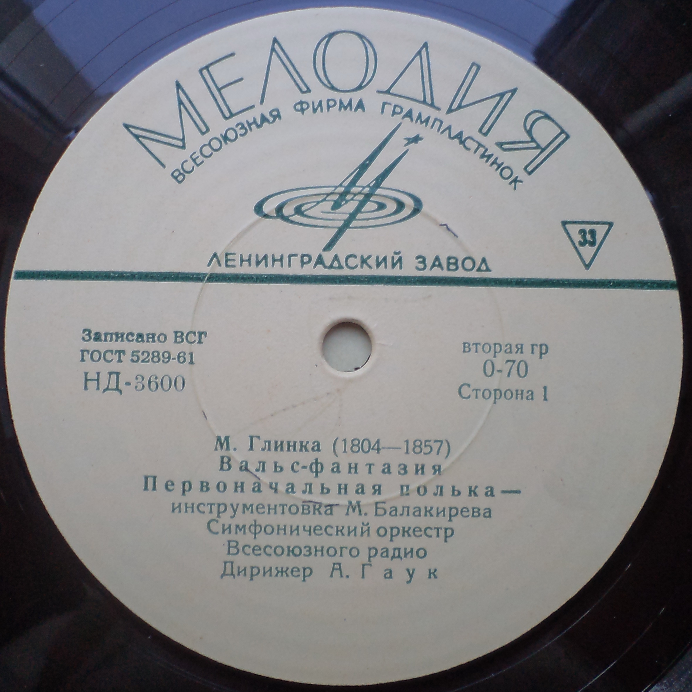 М. ГЛИНКА (1804–1857): Оркестровые произведения (А. Гаук, К. Иванов)