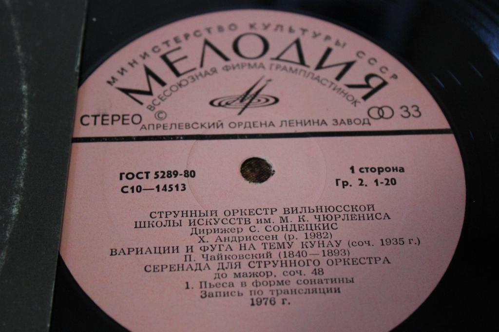 СТРУННЫЙ ОРКЕСТР ВИЛЬНЮССКОЙ ШКОЛЫ ИСКУССТВ имени М. К. ЧЮРЛЕНИСА, дирижер Саулюс Сондецкис