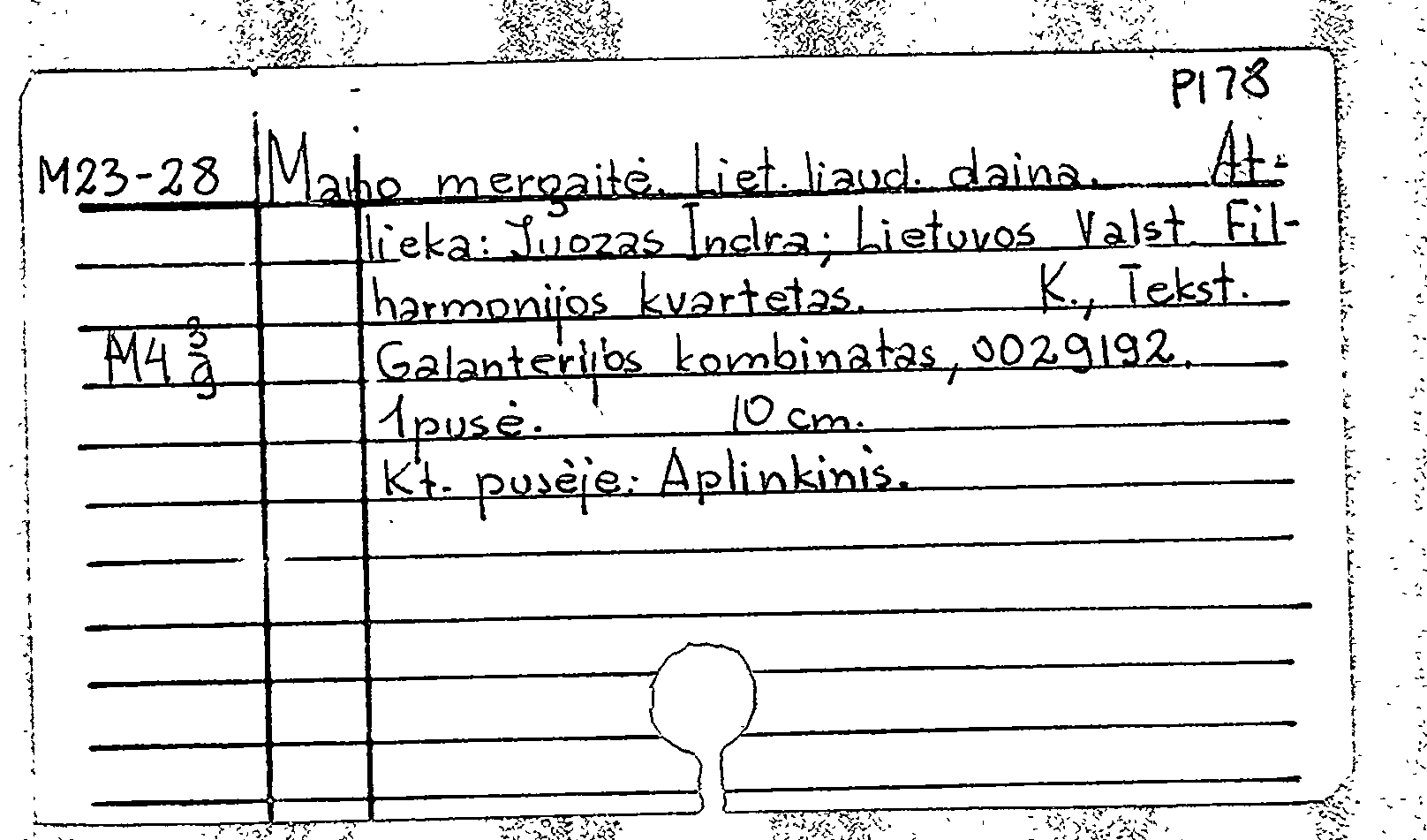 Mano mergaite / Aplinkinis (на литовском языке)