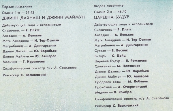 Волшебная лампа Аладдина
