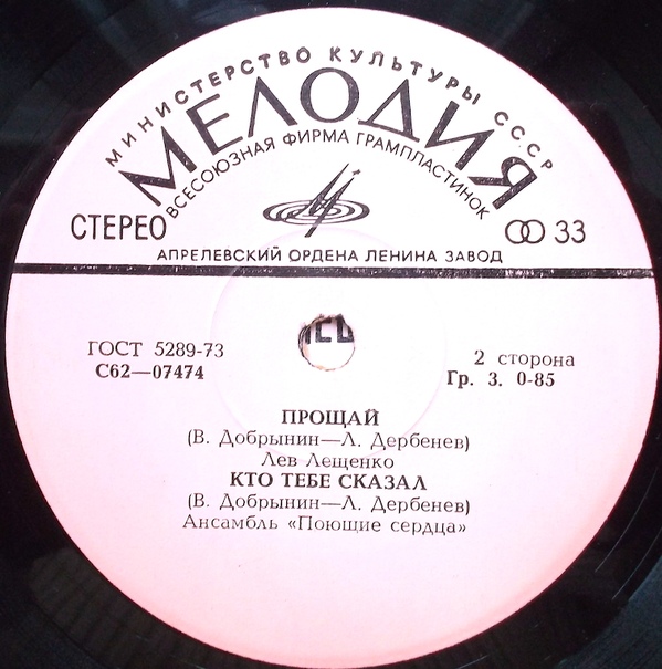 Эстрадные песни