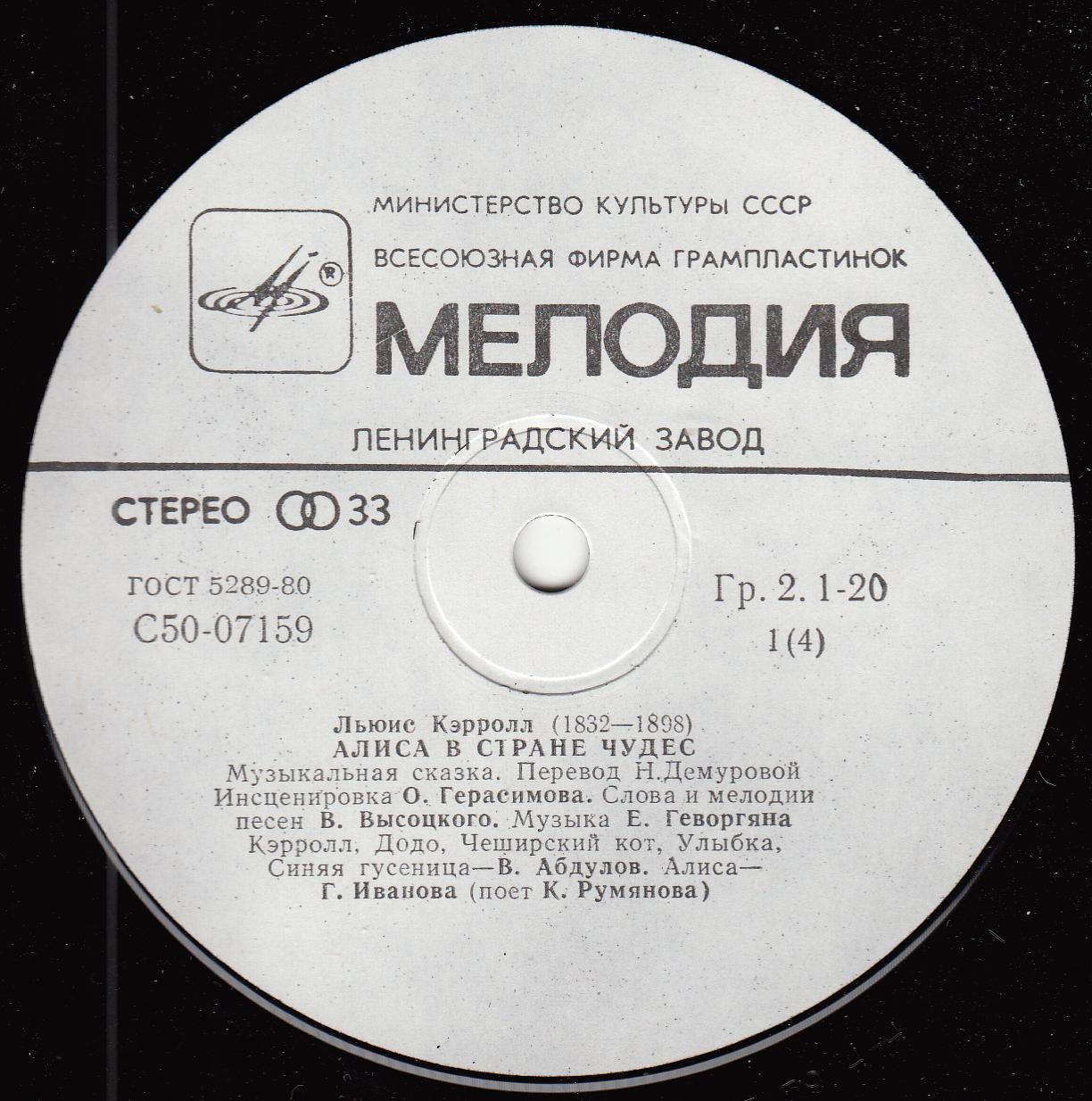 Алиса в стране чудес