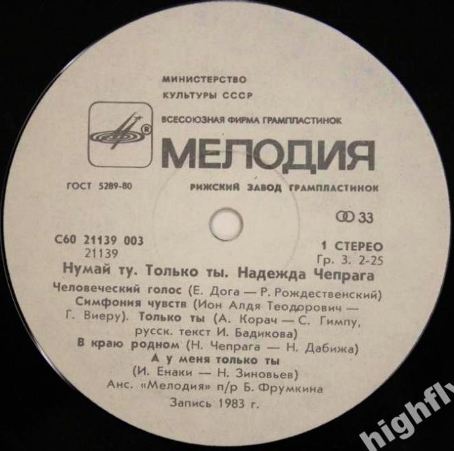 Надежда ЧЕПРАГА «Только ты»