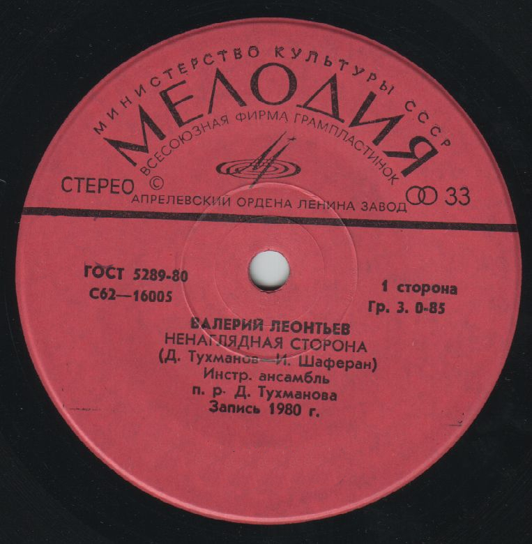 Валерий Леонтьев поёт песни Давида Тухманова