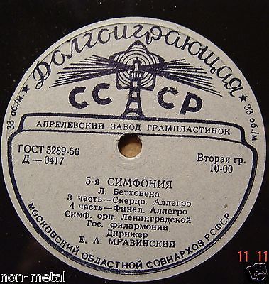 Л. БЕТХОВЕН (1770–1827): Симфония № 5 до минор, соч. 67 (Е. Мравинский)