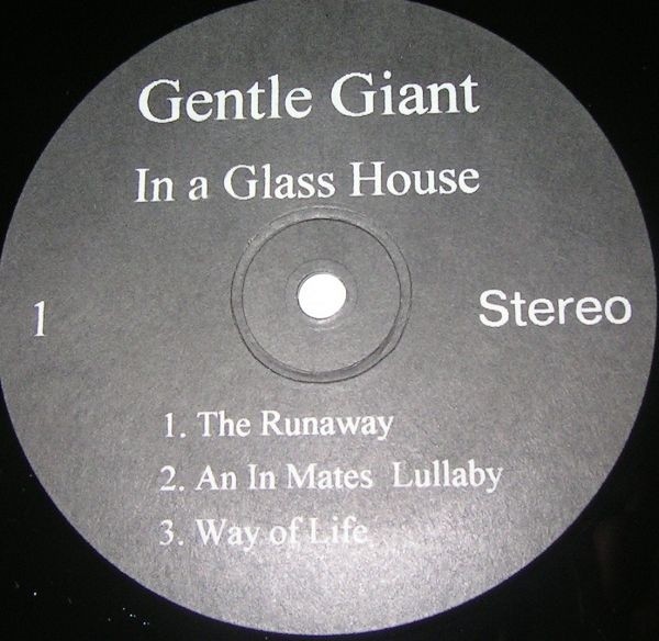 Gentle Giant ‎— In A Glass House