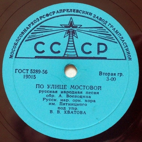 Русский нар. оркестр хора им. Пятницкого, худ. рук. В. ХВАТОВ