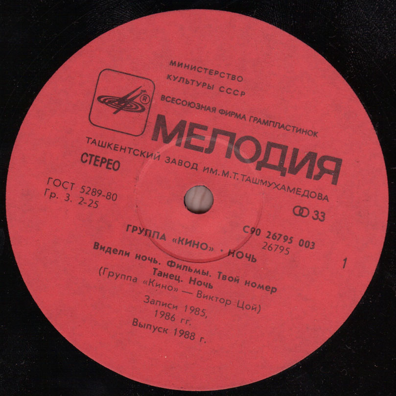 Группа "Кино" — Ночь