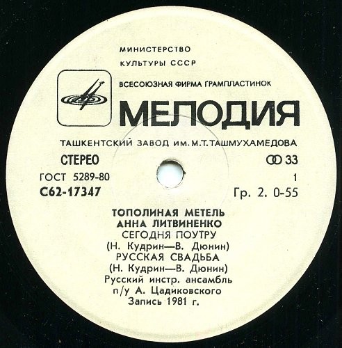 Анна ЛИТВИНЕНКО. Тополиная метель