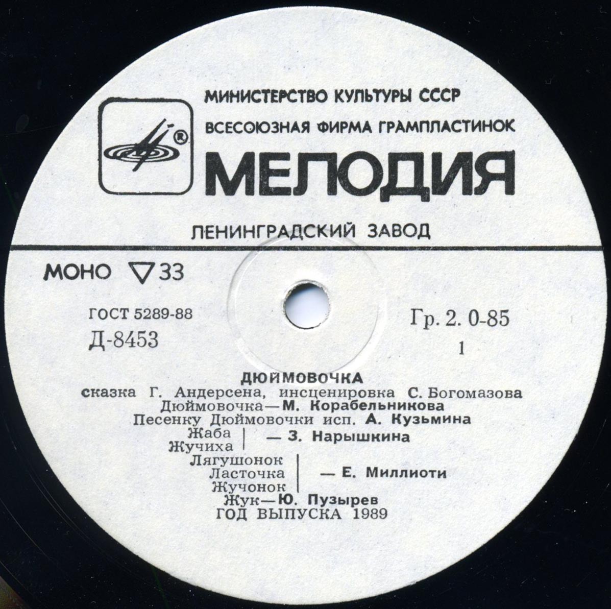 Г. Х. Андерсен. Дюймовочка